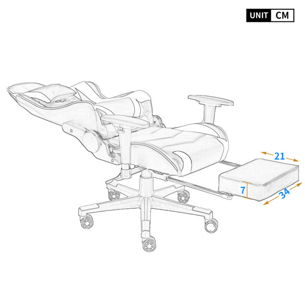 JL Comfurni JDS0 Ergonomic Gaming Chair Wayfair.ie